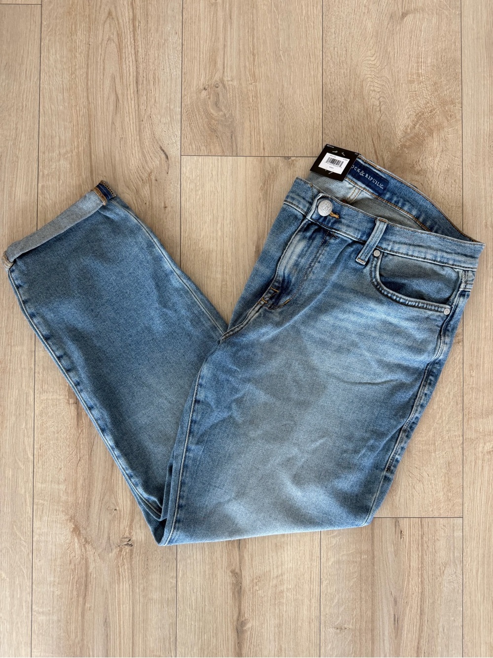 Rock & Republic Indee Mid Rise Boyfriend Relaxed Jeans